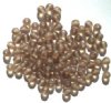 50 6mm Matte Smoke Topaz Round Glass Beads